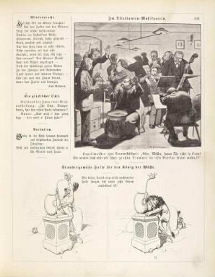 "Im Dilettanten-Musikverein" "Standesgemäße Falle für den König der Wüste"