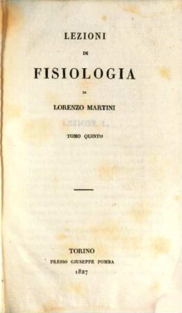 Lezioni di Fisiologia, 5