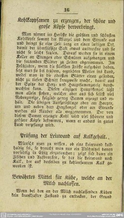 Bewährtes Mittel für Kühe, welche an der Milch nachlassen