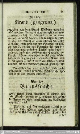Von dem Brand (gangraena.)