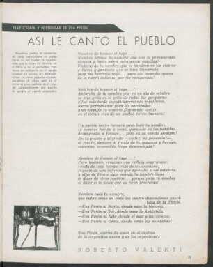 Así le cantó el pueblo