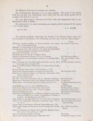 Report of the Observatory Syndicate, 1878/79