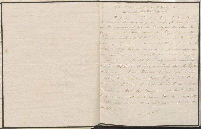 Auszug aus einem Schreiben der Königin Sophie Charlotte an Karl II. von Mecklenburg-Strelitz.