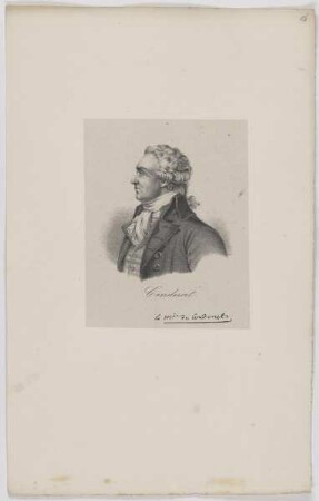 Bildnis des Jean Antoine Nicolas de Caritat de Condorcet