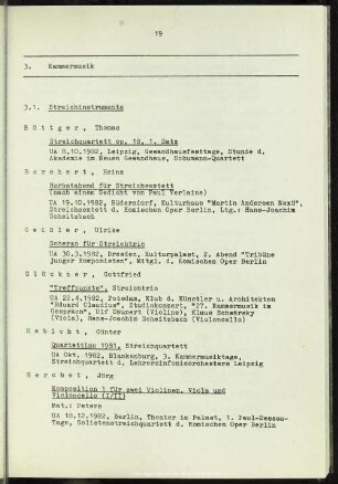 3. Kammermusik