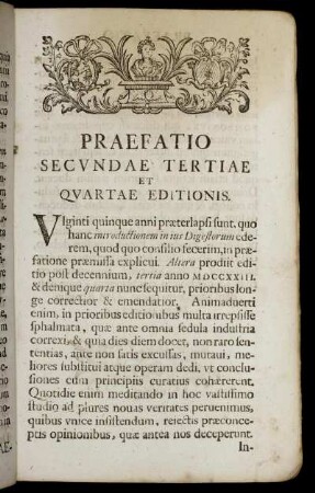 Praefatio Secundae Tertiae Et Quartae Editionis.
