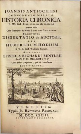 Joannis Antiocheni cognomento Malalae historia chronica
