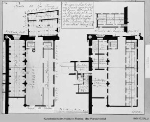 Plan für das Projekt der Bebauung des Geländes vom Duomo Nuovo in Siena