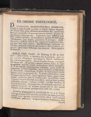 Ex Ordine Theologico.