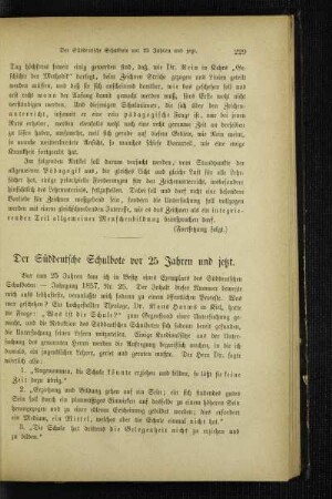 ¬Der¬ Süddeutsche Schulbote vor 25 Jahren und jetzt