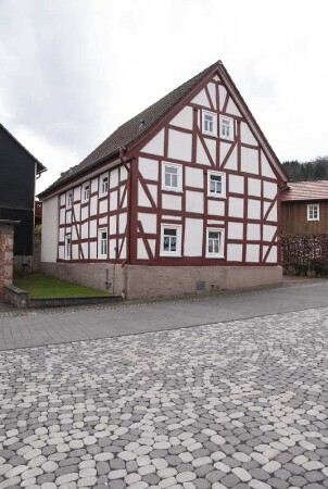 Wohnhaus (Wohnhaus, Fachwerk); Vöhl, Kirchstraße 6
