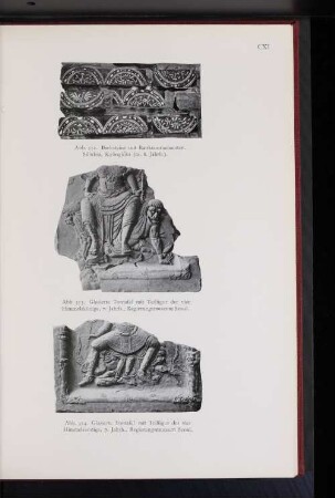 Abb. 352. Backsteine mit Rankenornamenten. Silluksa, Kyongkito (ca. 8. Jahrh.).