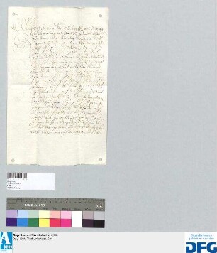 Lehengegenbrief des Johann Fidel Schrenckh von Notzing, Oberösterreichischer Hofkammerrat etc., für sich und zwei Vettern über Kapital und Zins.