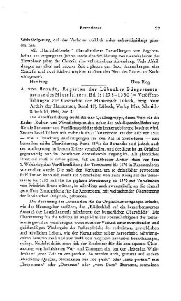 Brandt, Ahasver von :: Regesten der Lübecker Bürgertestamente des Mittelalters, Bd. 1, 1278 - 1350, (Veröffentlichungen zur Geschichte der Hansestadt Lübeck, 18) : Lübeck, Schmidt-Römhild, 1964