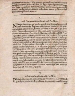 V. An principi eruditio sit utilis? Affirm.