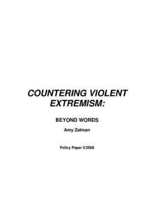 Countering violent extremism