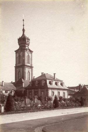 Ansichten von Karlsruhe, Bruchsal und Rastatt. Bruchsal - Schlosskirche