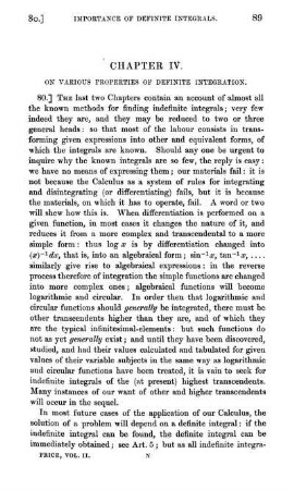 Chapter IV. On various properties of definite integration.