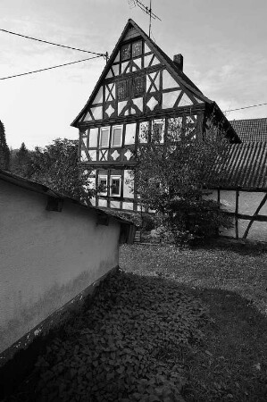 Ehem. Gerichtshaus (Fachwerkwohnhaus); Ulrichstein, Hoherodskopfstraße 42