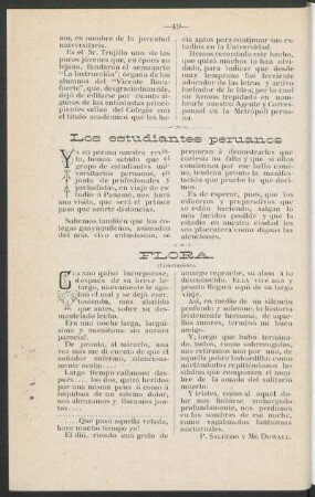 Los estudiantes peruanos