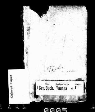 Gerichtshandelsbuch der Stadt Taucha, Bd. 01