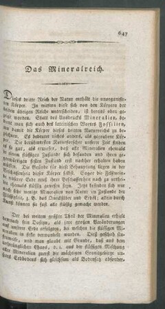 Das Mineralreich.