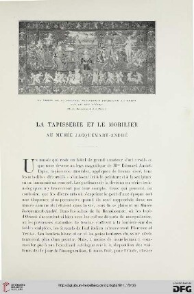 4. Pér. 11.1914: La tapisserie et le mobilier au Musée Jacquemart-André