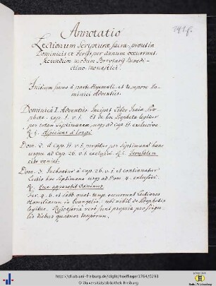 Annotatio Lectionum Scripturae Sacrae…