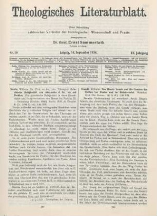 289 [Rezension] Nestle, Wilhelm, Die griechische Religiosität in ihren Grundzügen und Hauptvertretern von Homer bis Proklos