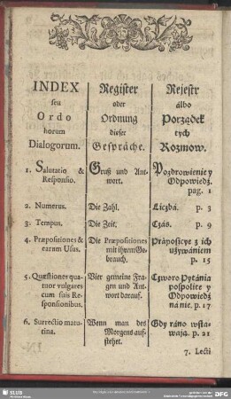 Index seu Ordo horum Dialogorum
