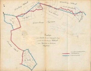 Verlegung der Gemarkungsgrenzen zwischen Sallneck und den Gemeinden Kirchhausen, Lehnacker und Tergernau