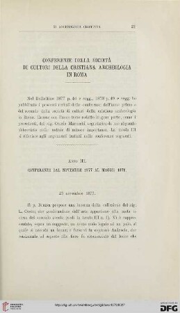3.Ser.4.1879: Conferenze della società di cultori della cristiana archeologia in Roma, [3]