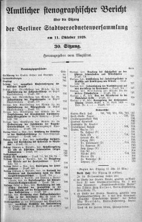 No. 30, 11. Oktober 1928