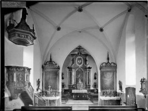 Hechingen Spitalkirche Innenansicht Richtungs Altar