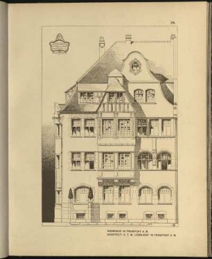 Wohnhaus in Frankfurt A. M. Architekt: C. F. W. Leonhardt in Frankfurt A. M.