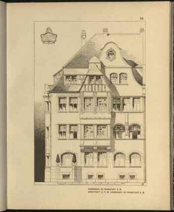 Wohnhaus in Frankfurt A. M. Architekt: C. F. W. Leonhardt in Frankfurt A. M.