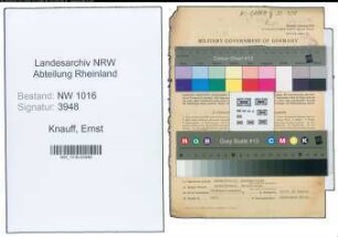 Entnazifizierung Ernst Knauff , geb. 03.05.1900 (Steuerinspektor)