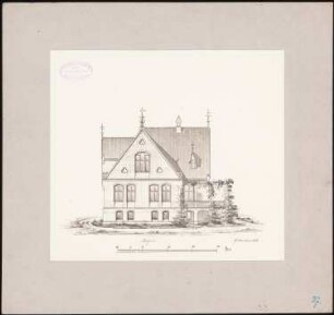 Wohnhaus: Aufriss Südseite