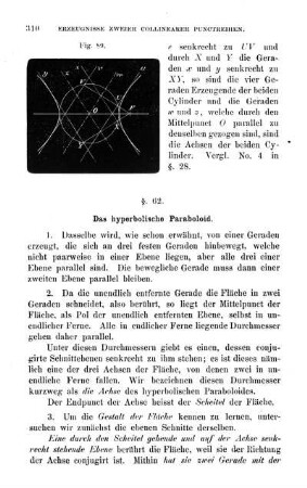 § 62. Das hyperbolische Paraboloid.