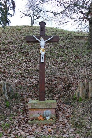 Wegekreuz; Rockenberg, Auf dem Wingertsberg