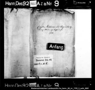 Relationen J. von Recks und L. D. Hugos aus Regensburg (starker Moderschaden) Enthält: auch Druckschriften