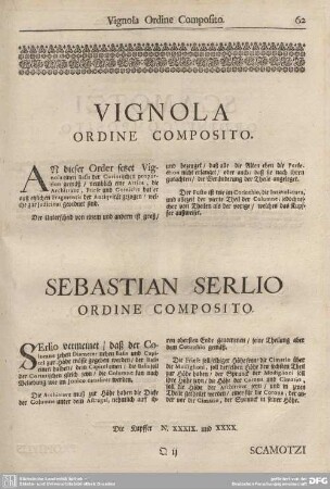 SEBASTIAN SERLIO ORDINE COMPOSITO.