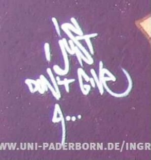 I just DON't GiVe A ...