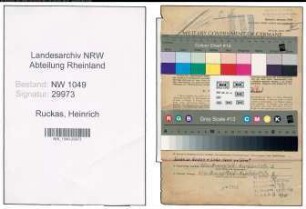 Entnazifizierung Heinrich Ruckas , geb. 04.11.1900 (Bahnarbeiter)