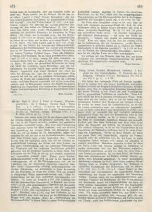 437-438 [Rezension] Müller, Karl Friedrich, Kirchengeschichte
