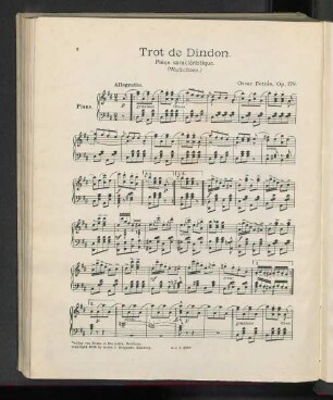 Trot de Dindon. Pièce caractéristique. (Wackeltanz.)
