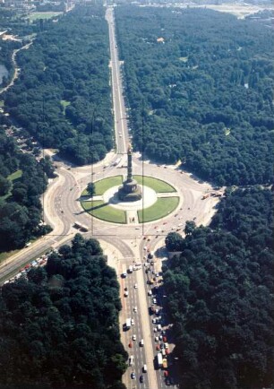 Siegessäule im Großen Tiergarten in Berlin : Blickrichtung Osten