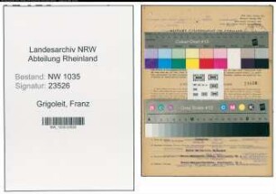 Entnazifizierung Franz Grigoleit , geb. 19.03.1914 (Kaufmaennischer Angestellter)
