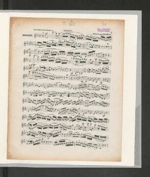 Sonate. Violino.