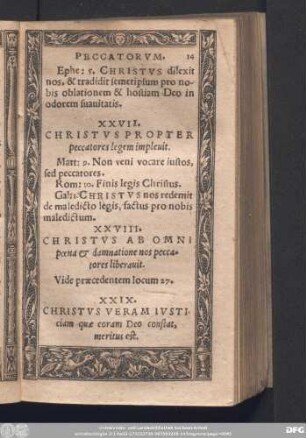 XXVII. Christus Propter peccatores legem implevit.
